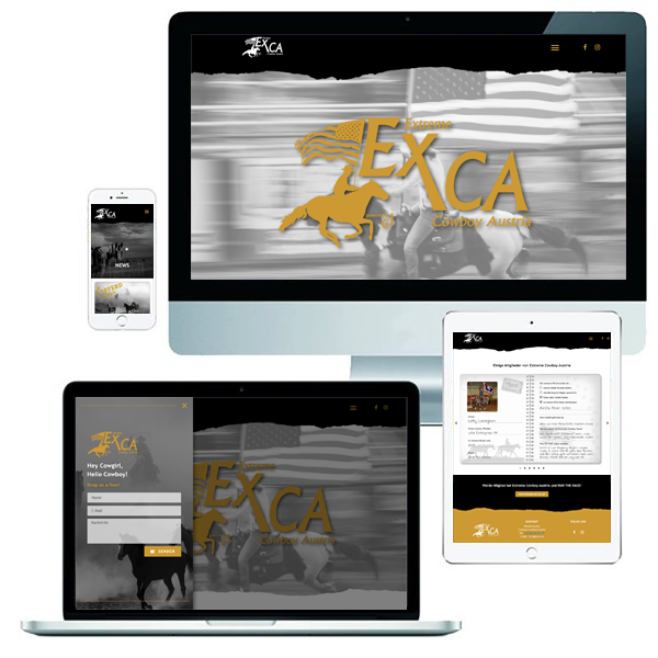 EXCA Extreme Cowboy Austria Race Horseman Website